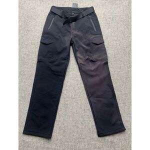 FREE SOLDIER Outdoor Softshell Fleece Lined Cargo Snow Ski Pants Belt Sz 30 FLAW